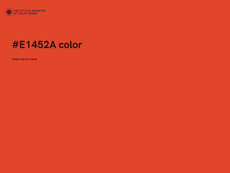 #E1452A color image