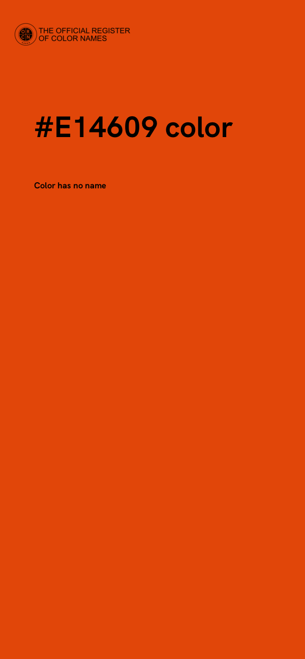 #E14609 color image