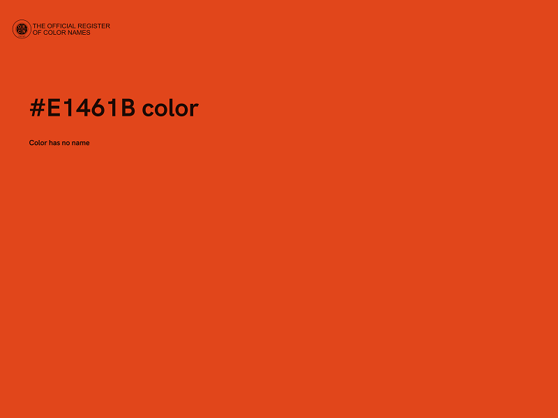 #E1461B color image