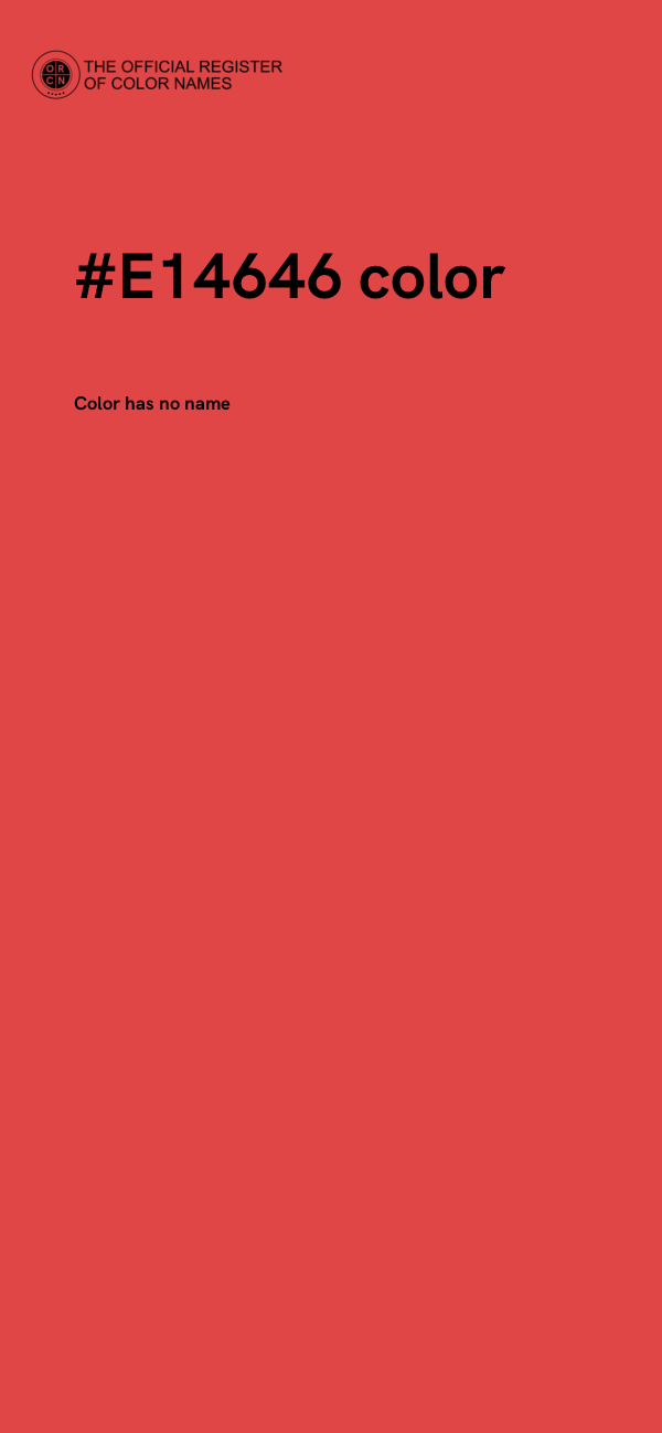 #E14646 color image