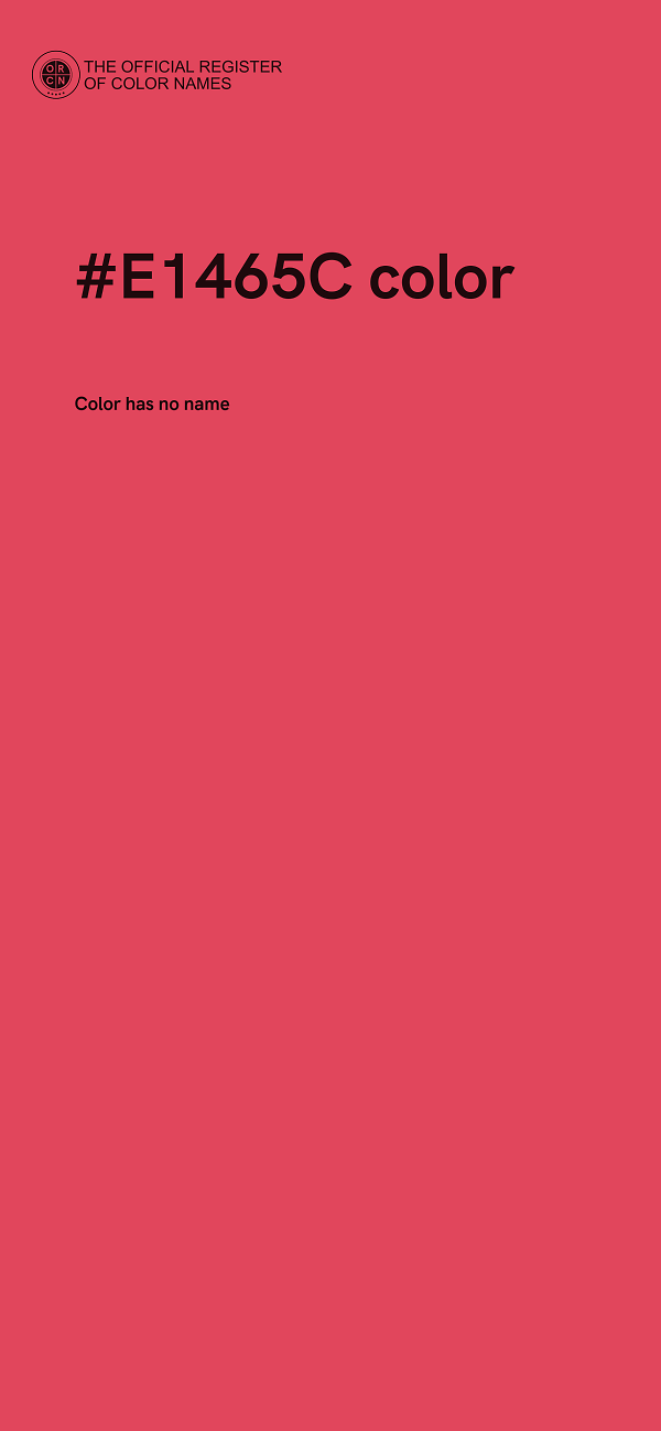 #E1465C color image