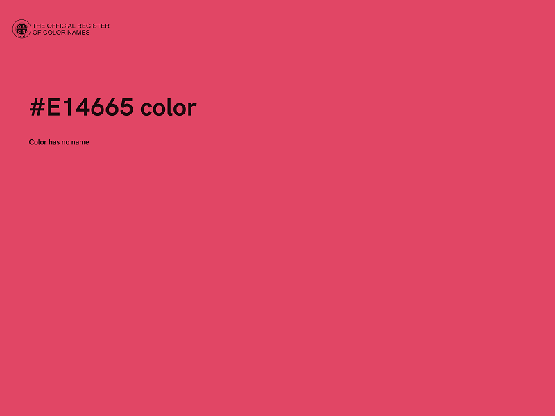 #E14665 color image
