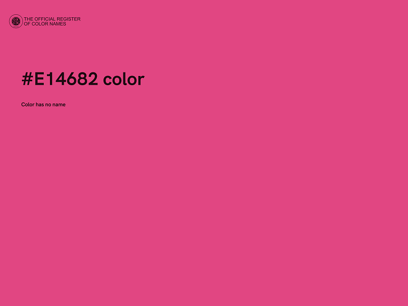 #E14682 color image