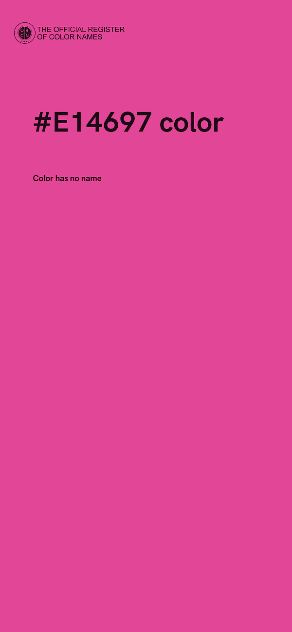 #E14697 color image