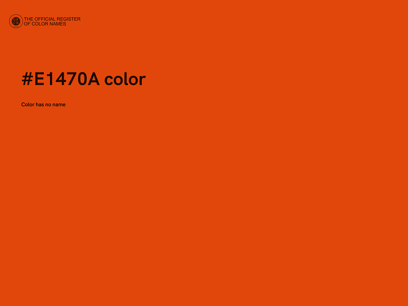 #E1470A color image