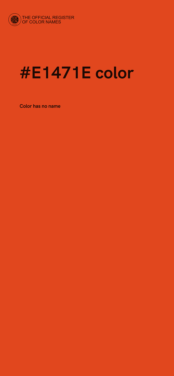 #E1471E color image