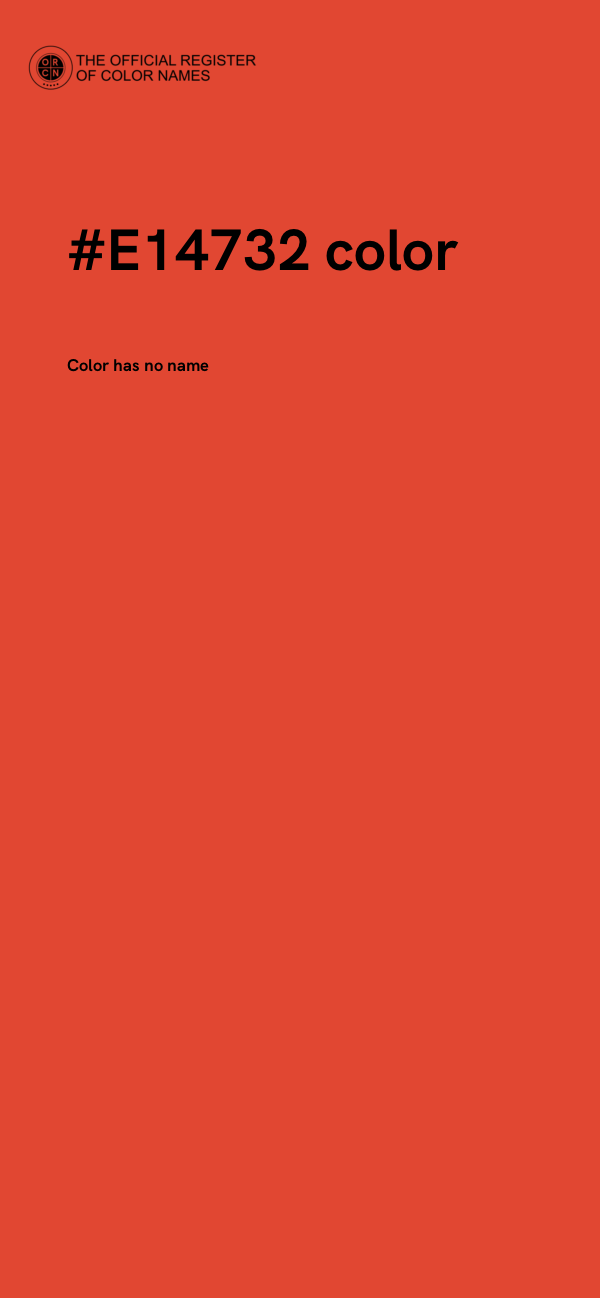 #E14732 color image