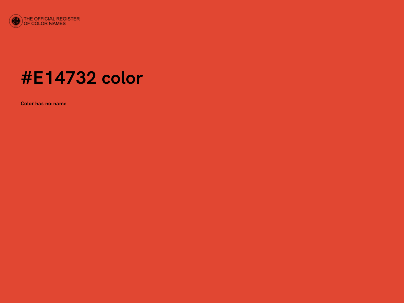 #E14732 color image