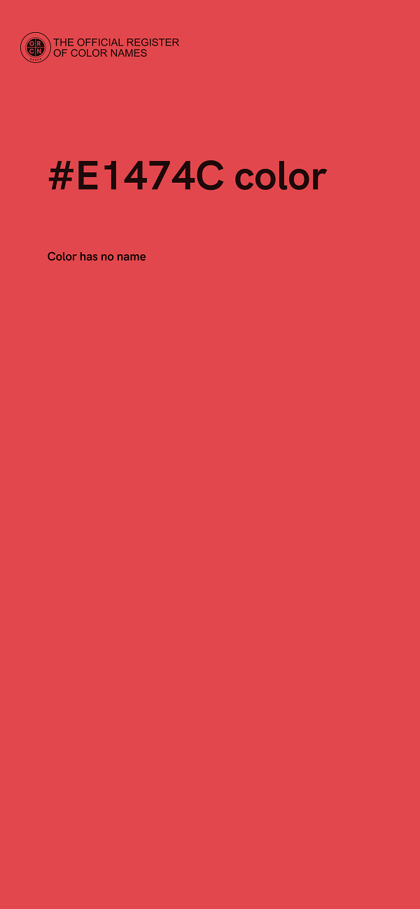 #E1474C color image