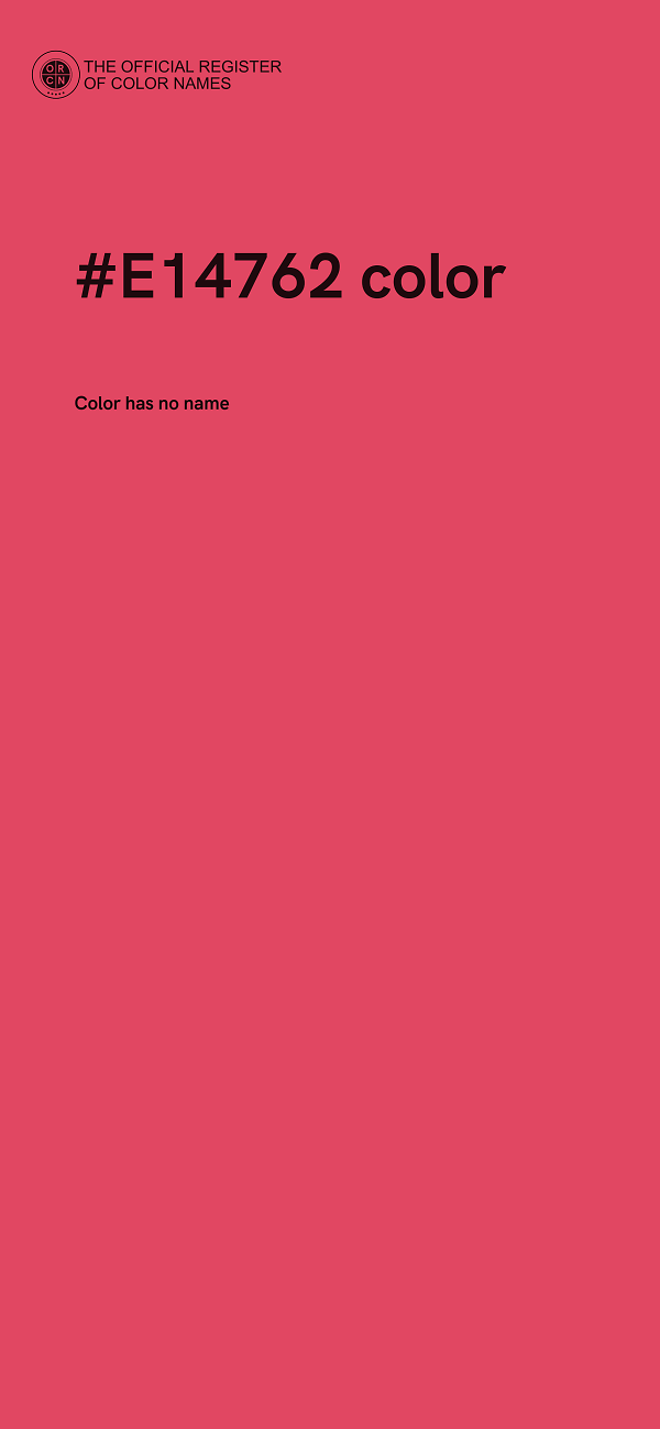 #E14762 color image
