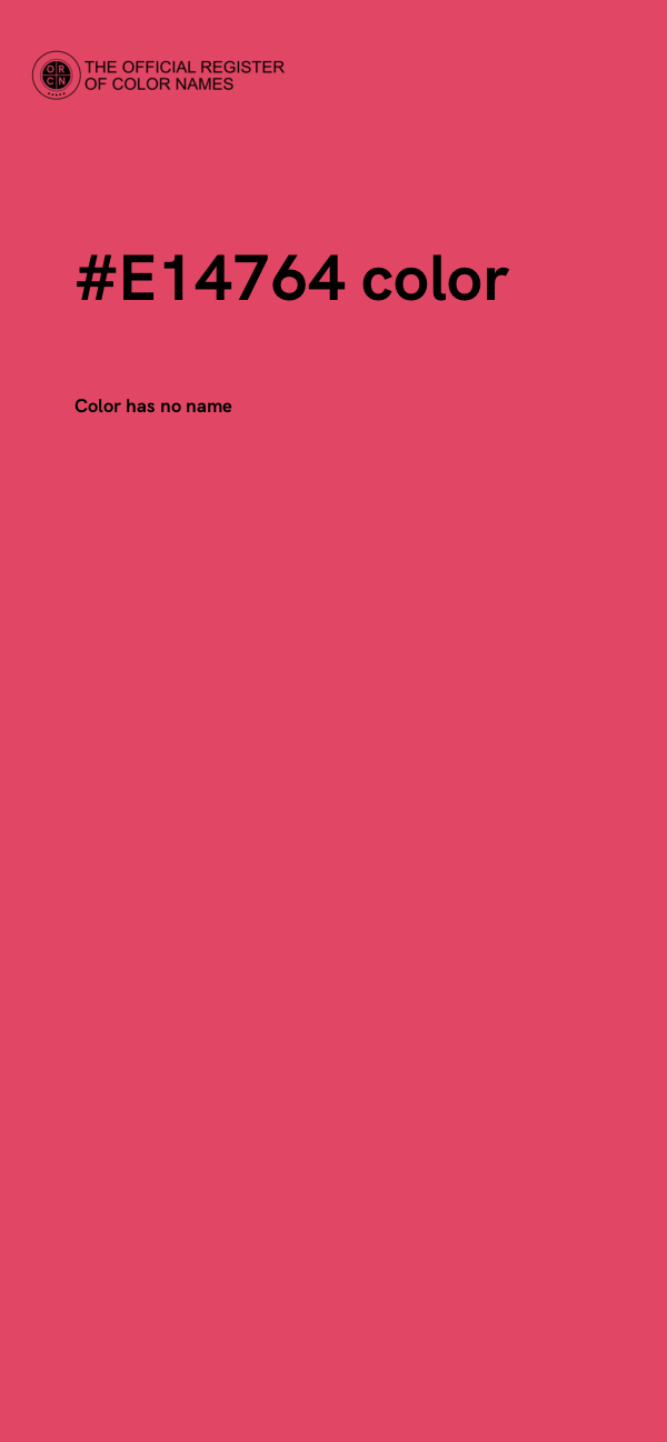 #E14764 color image