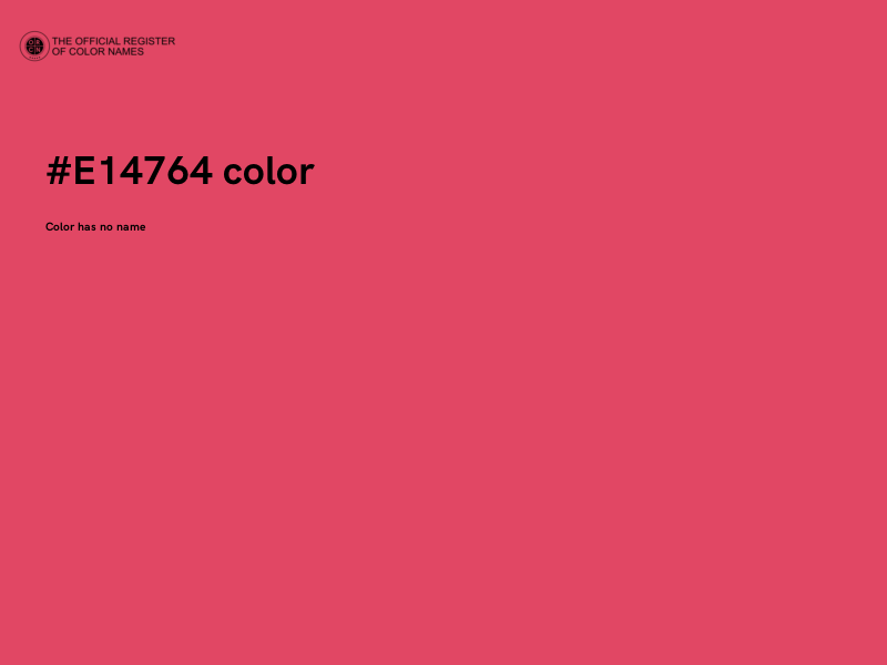 #E14764 color image