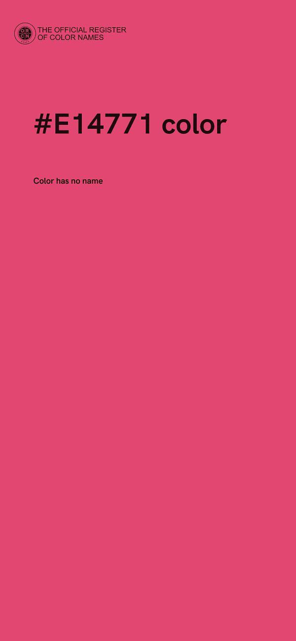 #E14771 color image