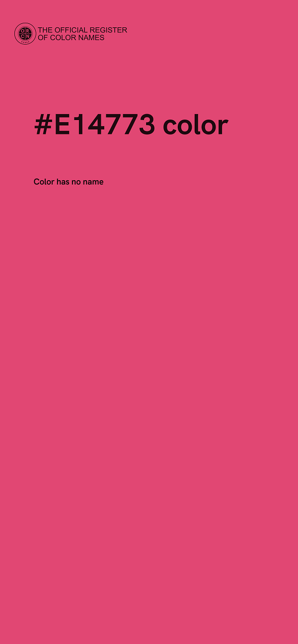 #E14773 color image