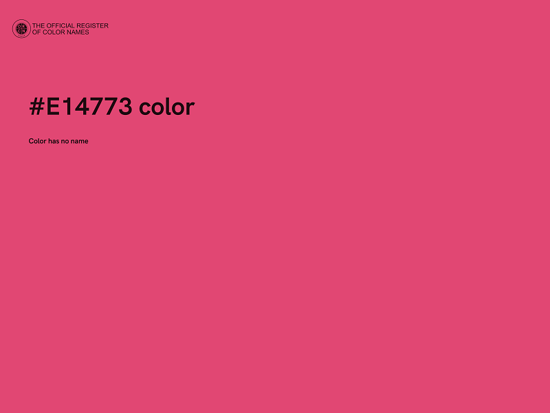 #E14773 color image