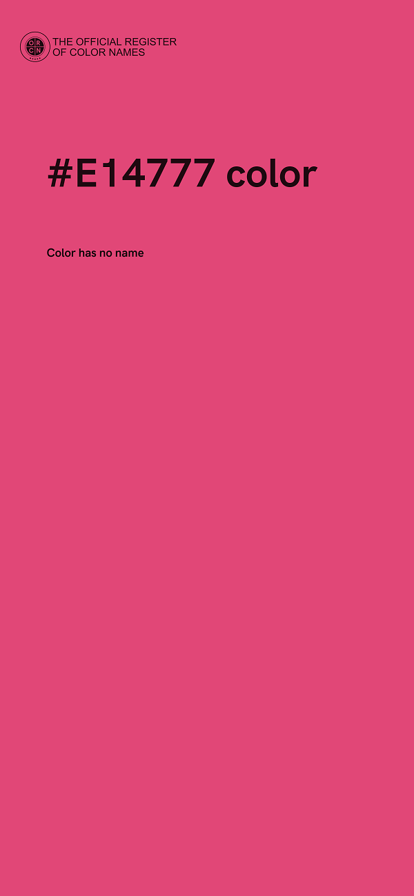 #E14777 color image