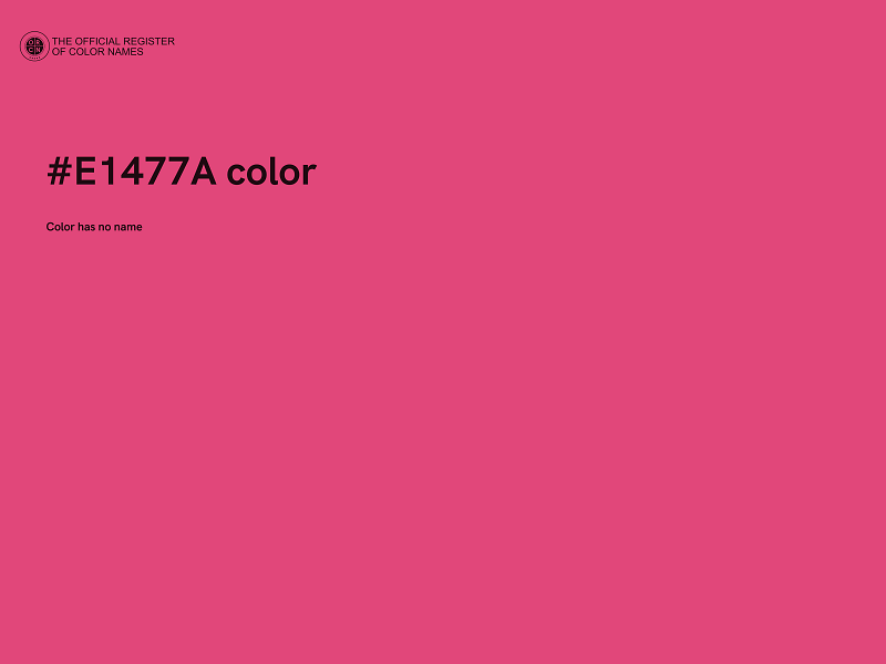 #E1477A color image