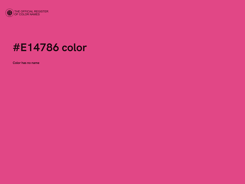 #E14786 color image
