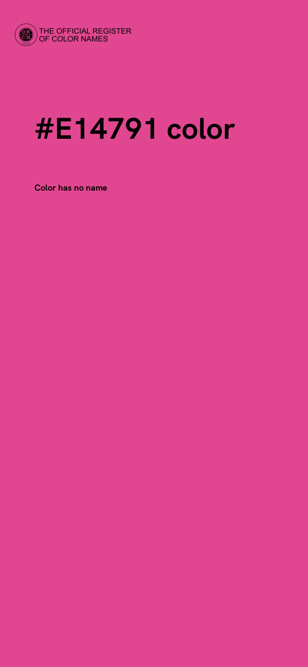 #E14791 color image