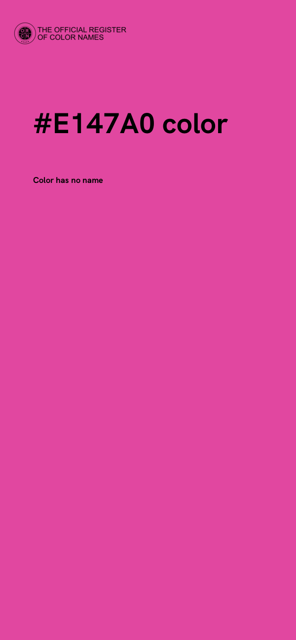 #E147A0 color image