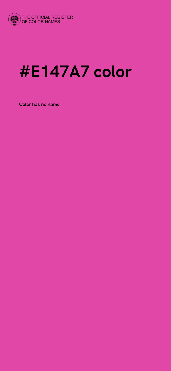 #E147A7 color image