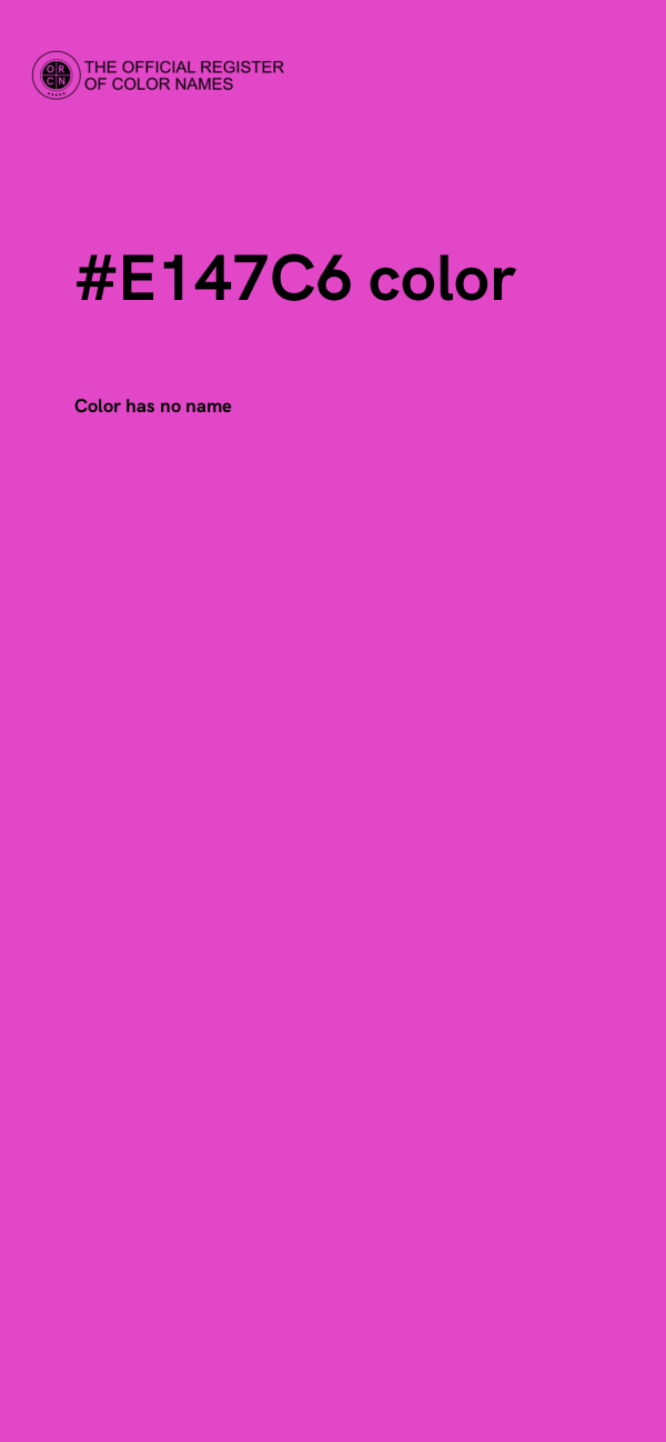 #E147C6 color image