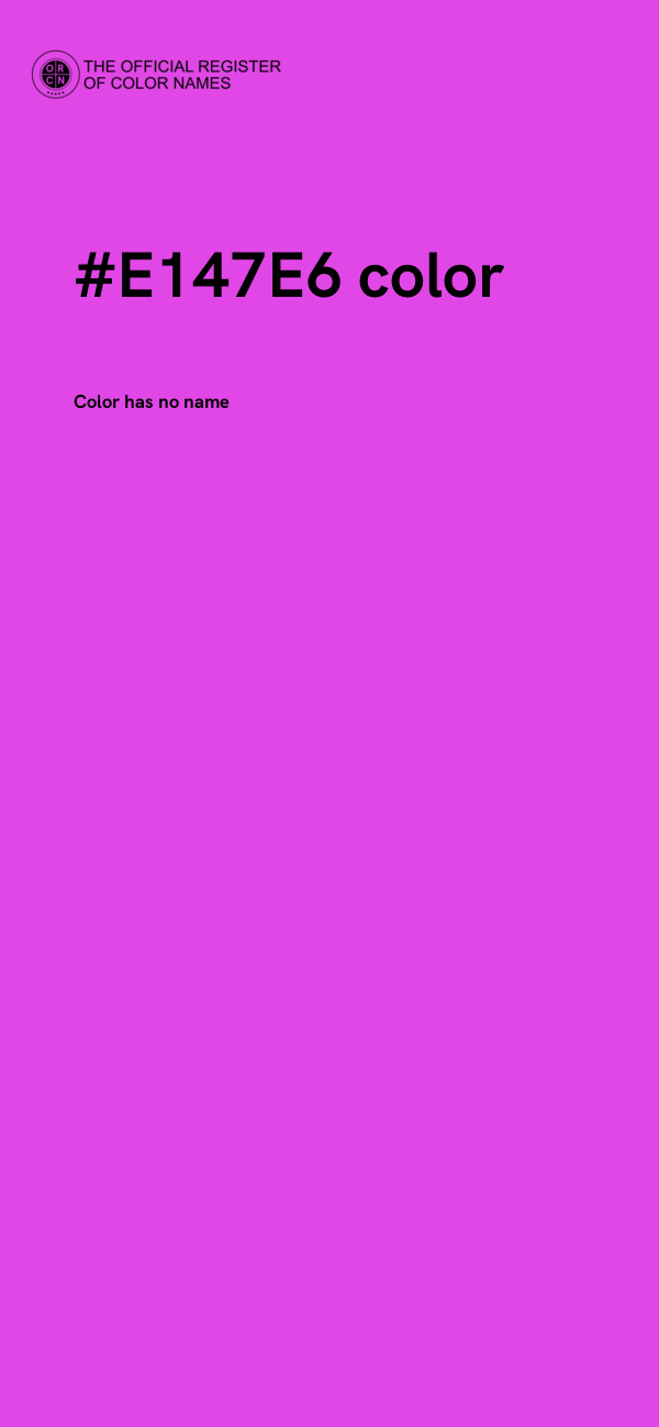 #E147E6 color image