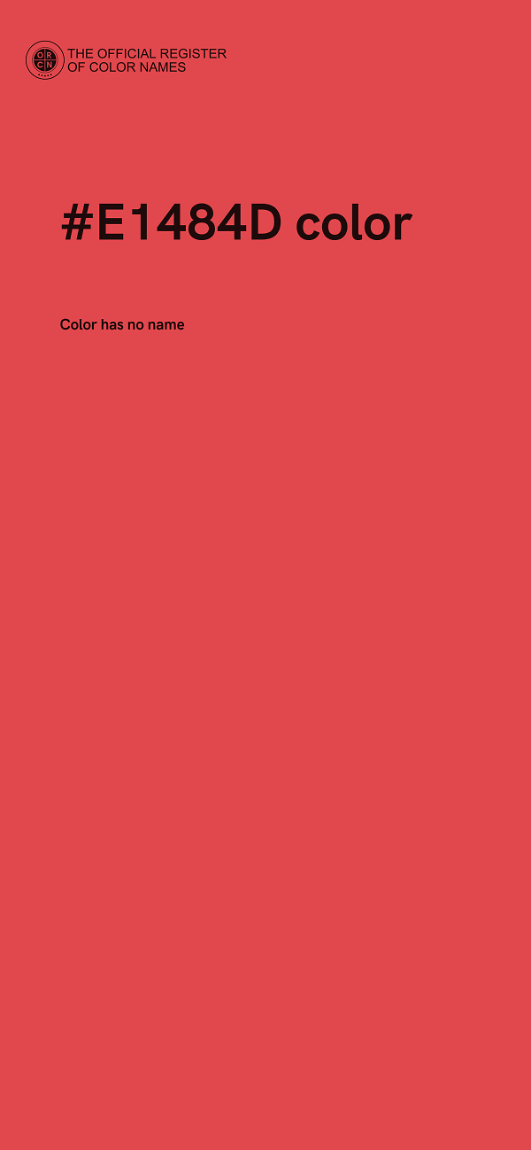 #E1484D color image