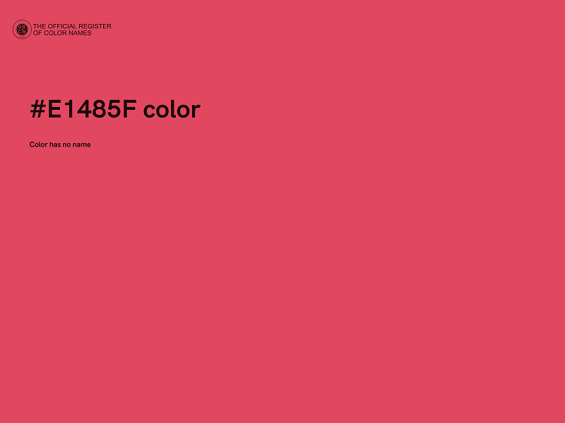 #E1485F color image