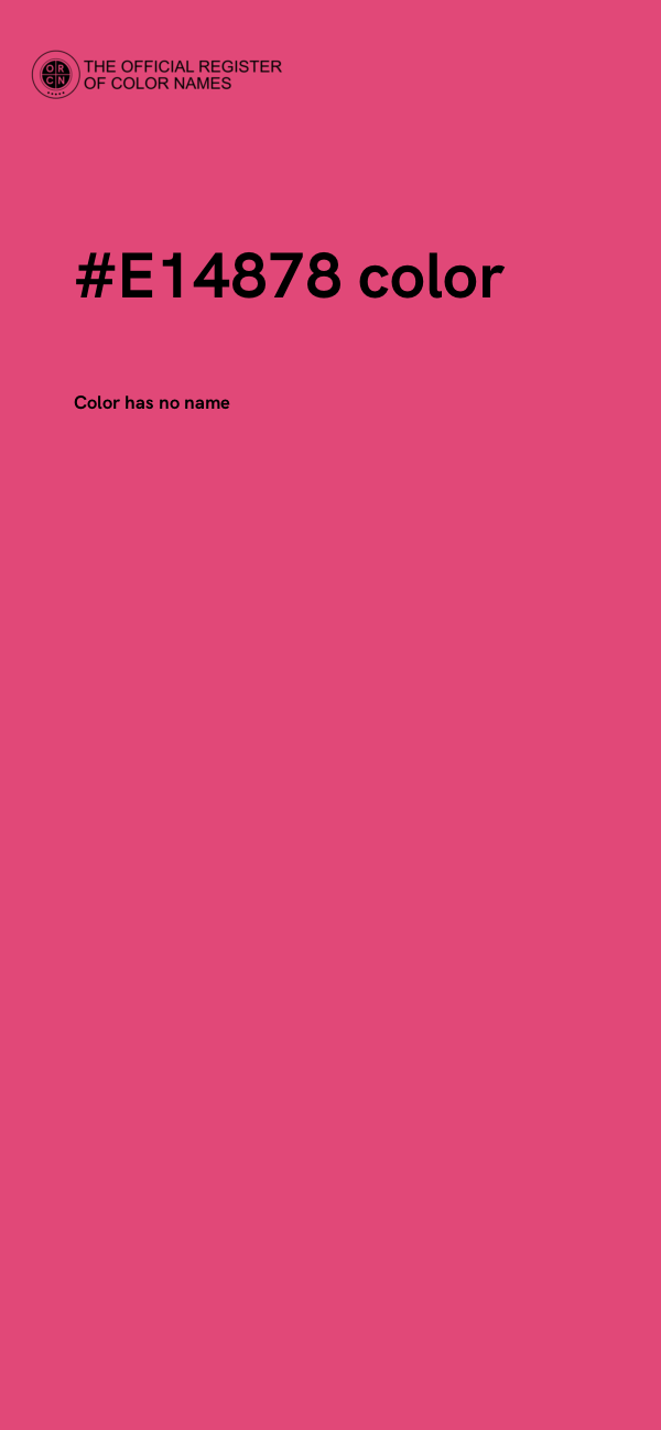 #E14878 color image