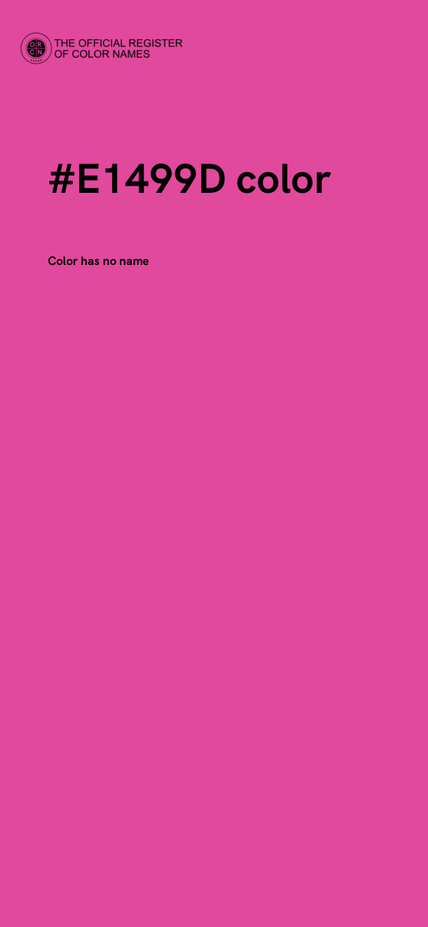 #E1499D color image