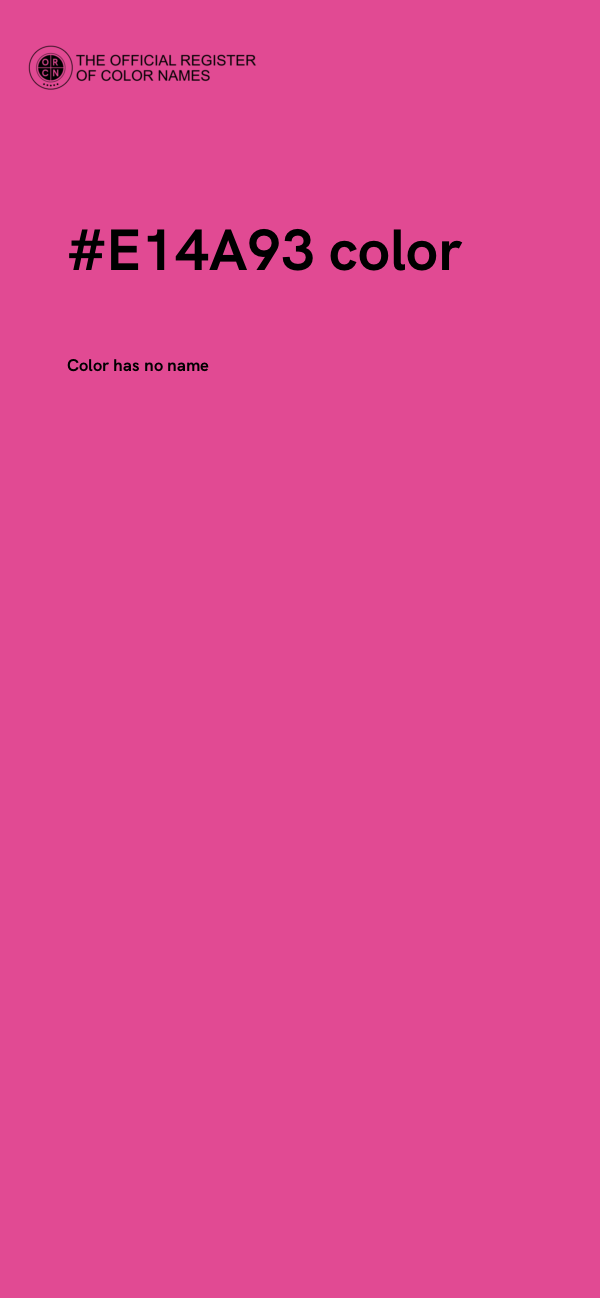 #E14A93 color image