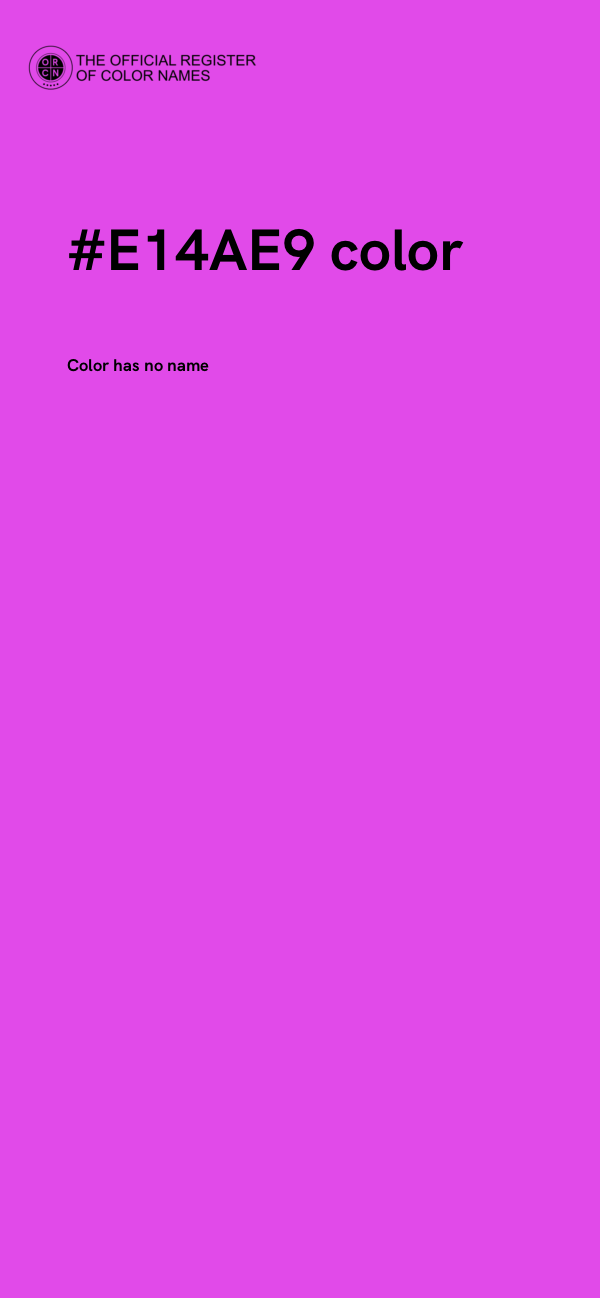 #E14AE9 color image