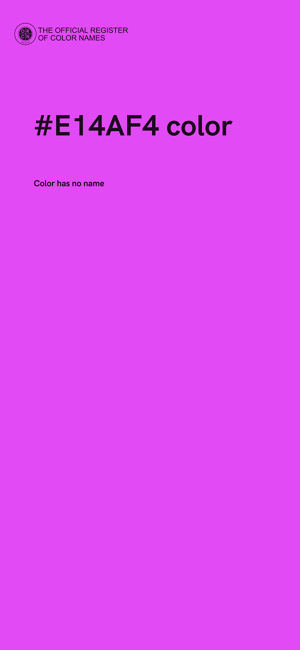#E14AF4 color image