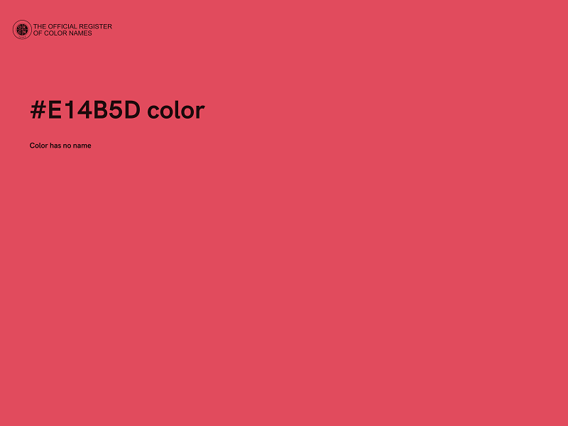 #E14B5D color image