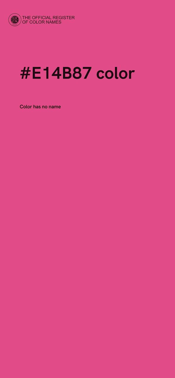 #E14B87 color image