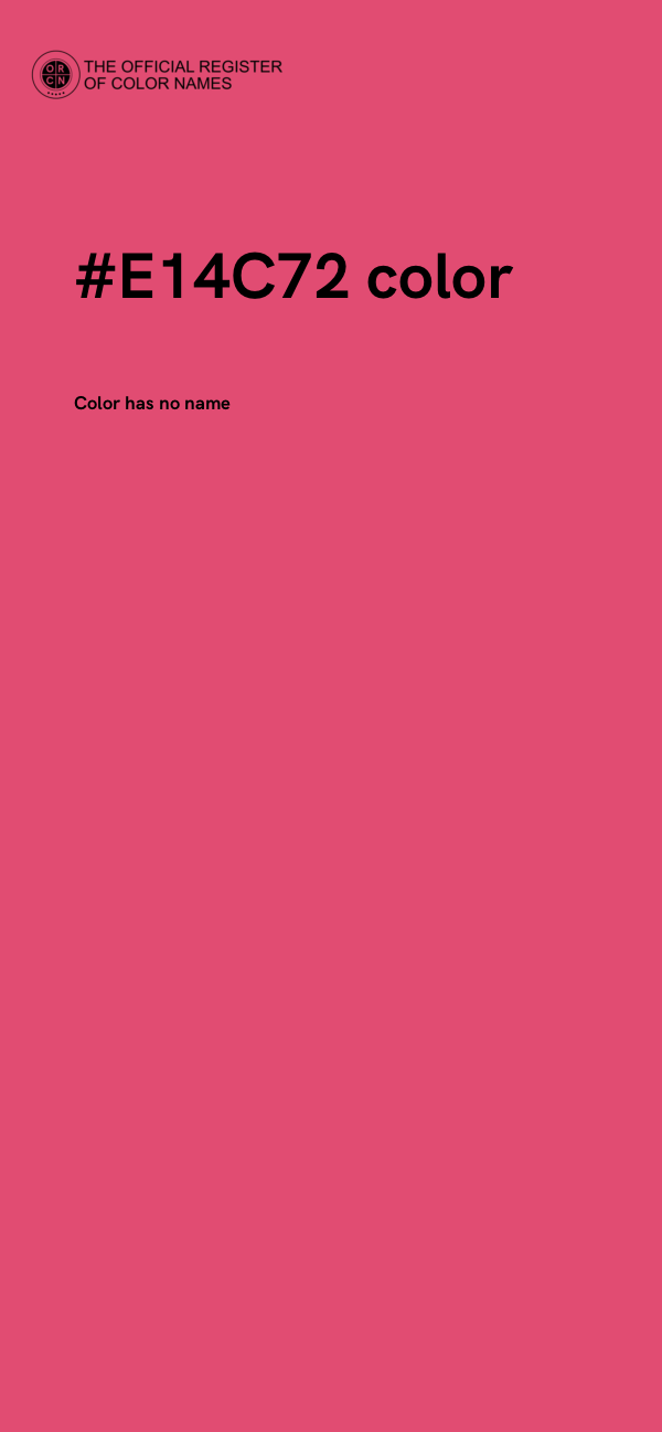 #E14C72 color image