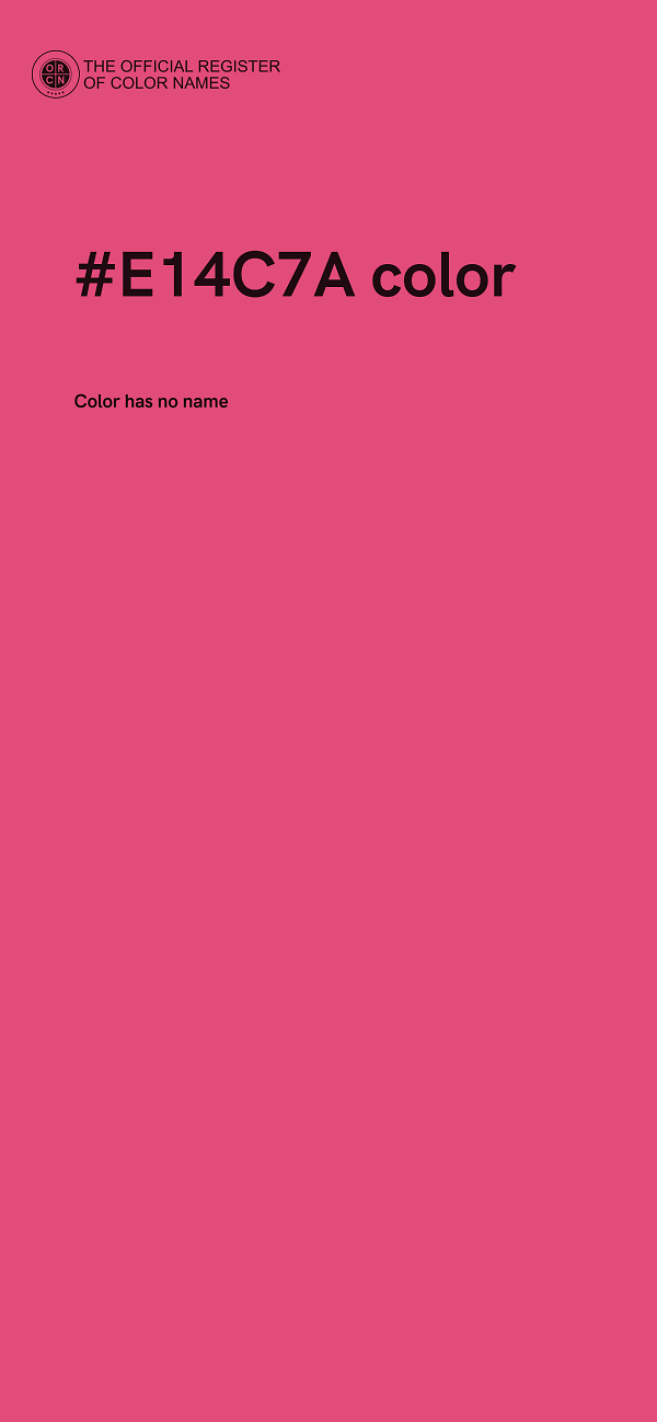 #E14C7A color image