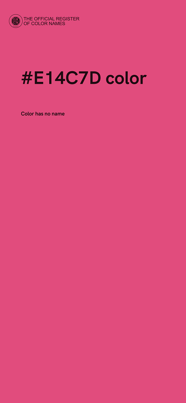 #E14C7D color image