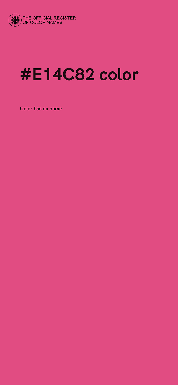 #E14C82 color image