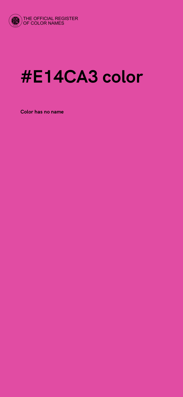 #E14CA3 color image