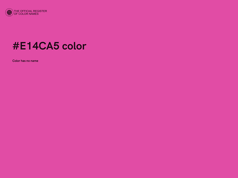 #E14CA5 color image