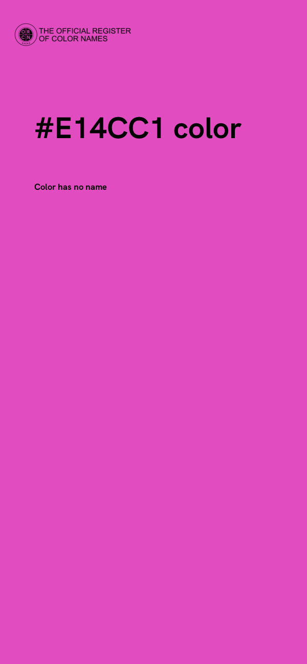 #E14CC1 color image