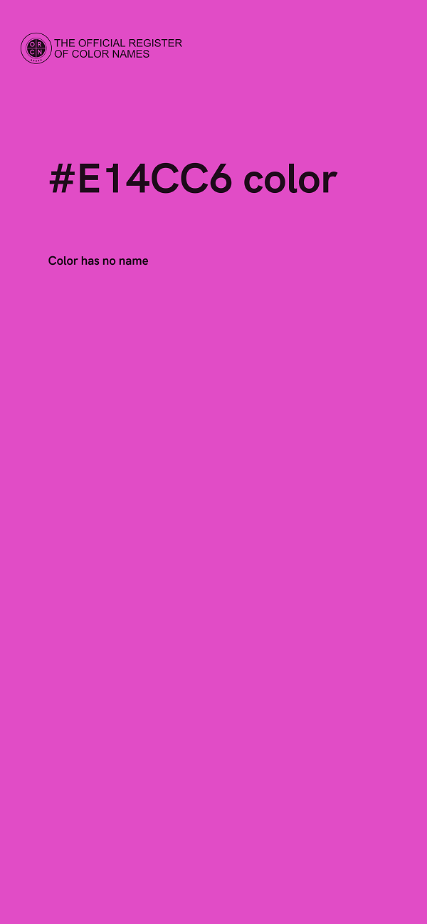 #E14CC6 color image