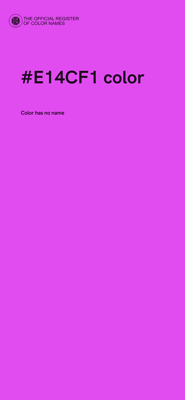 #E14CF1 color image