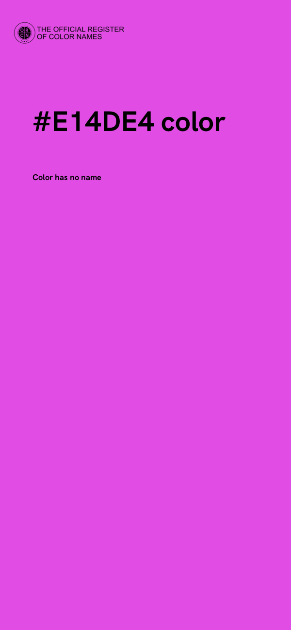 #E14DE4 color image