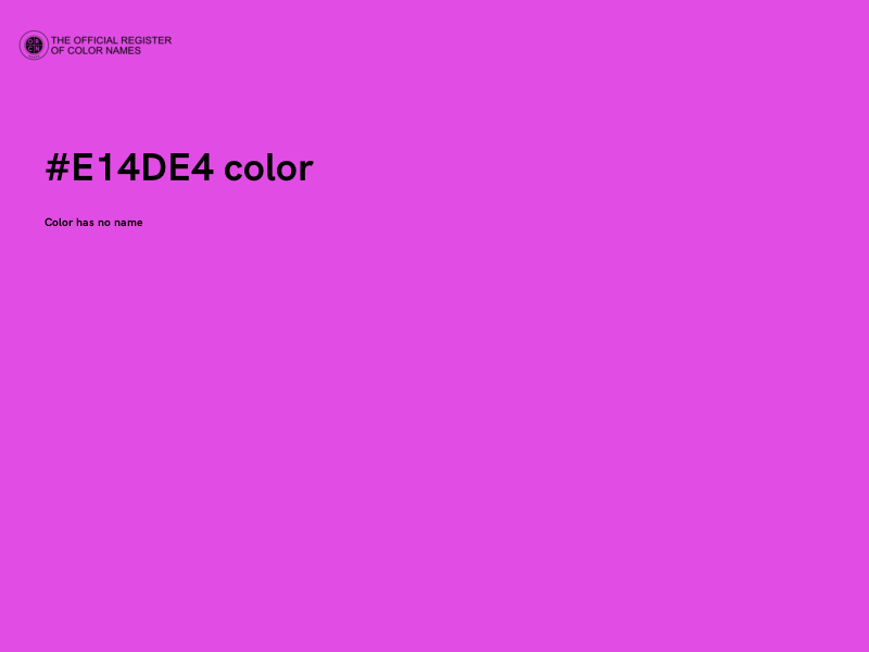 #E14DE4 color image