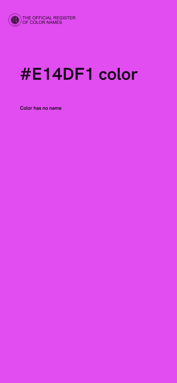 #E14DF1 color image