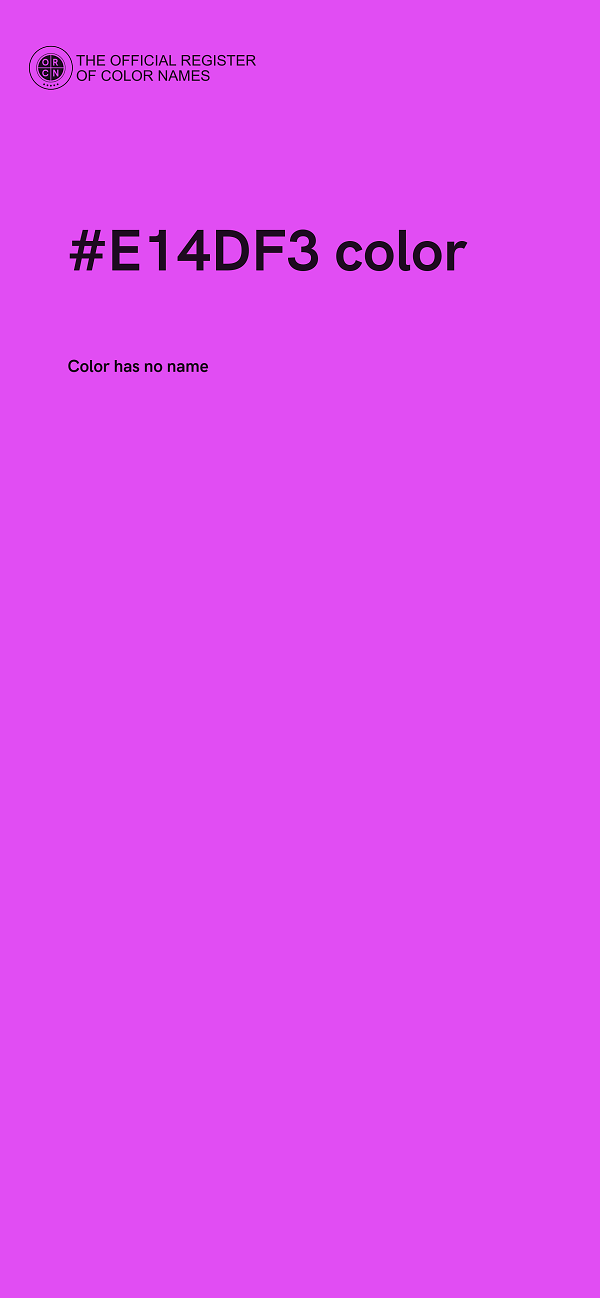 #E14DF3 color image