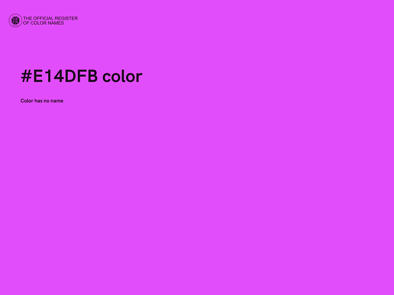 #E14DFB color image